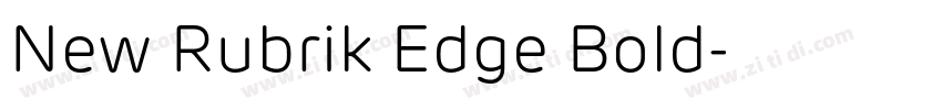 New Rubrik Edge Bold字体转换